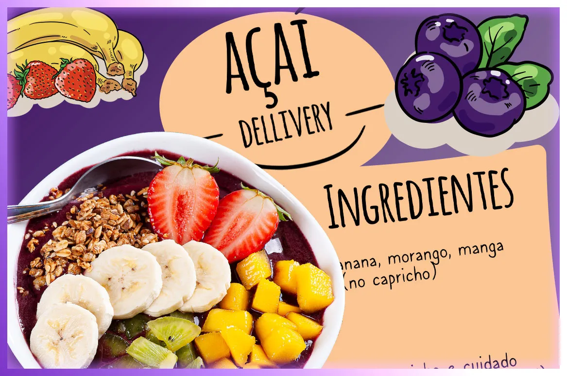 Banner Social Media Açaí