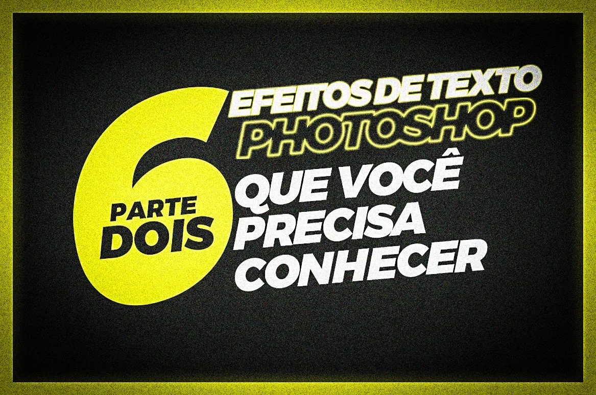efeito de texto Photoshop